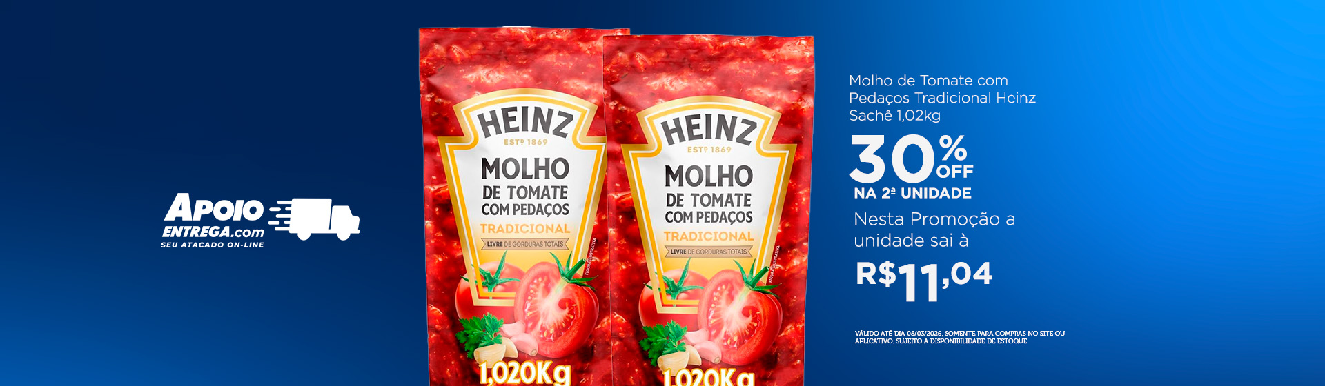 Molho Heinz - 02 até 8/03